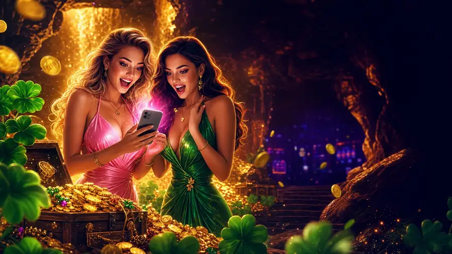 Vox Casino lobby z telefonem, monetami i kasynowym tłem